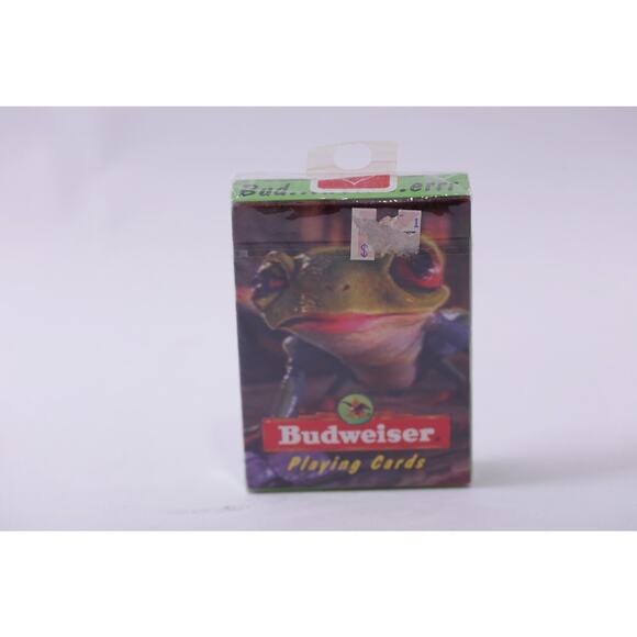 Budweiser, Frog, Playing Cards, SEALED, 1996, Anheuser-Busch, ~ 250811-WH 505 - Picture 1 of 2